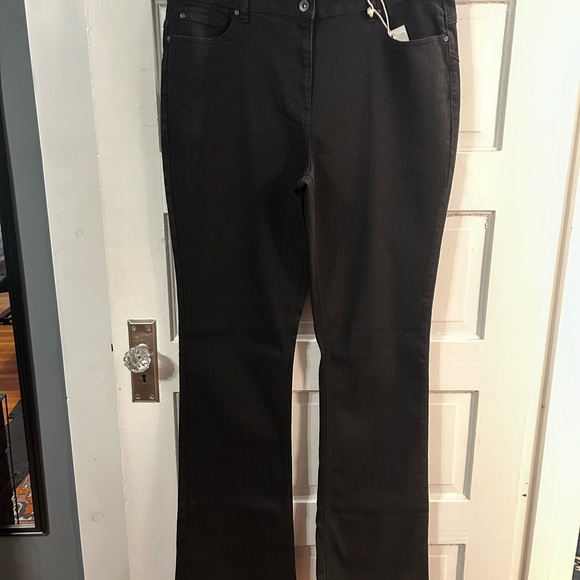 LTS Long Tall Sally NWT Tall BLACK 16 Bootcut Jeans - 38 Inch Inseam - Picture 4 of 8